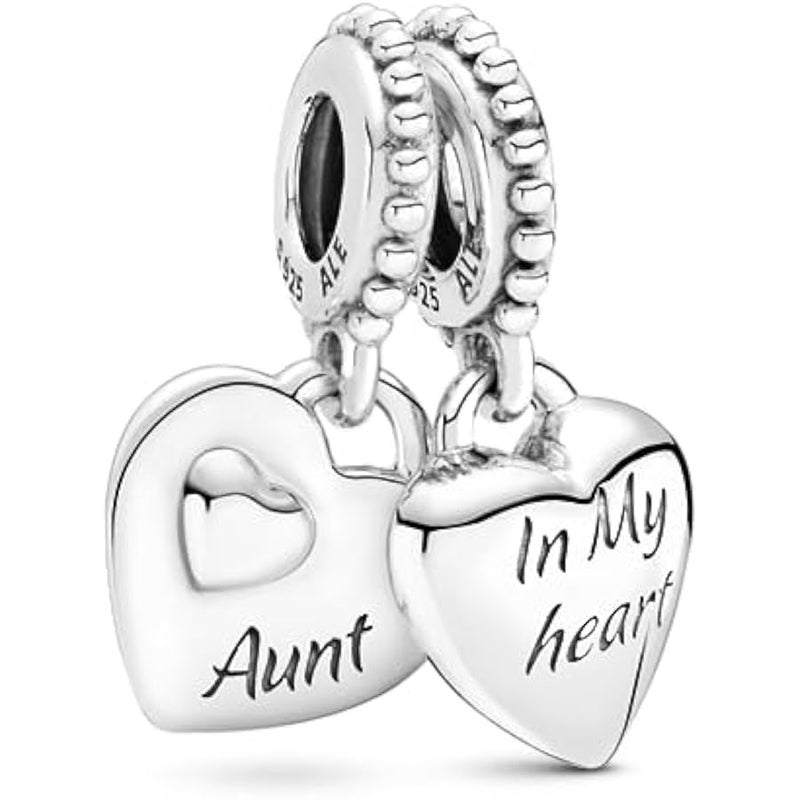 Arabest Mum, Sister, Aunt sterling silver charms - Image 1